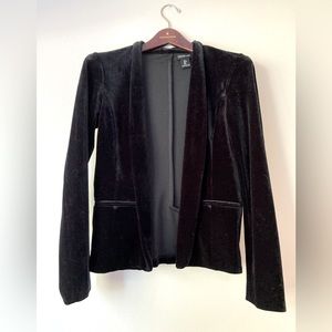 Rachel Zoe Black Velvet Blazer Size Small